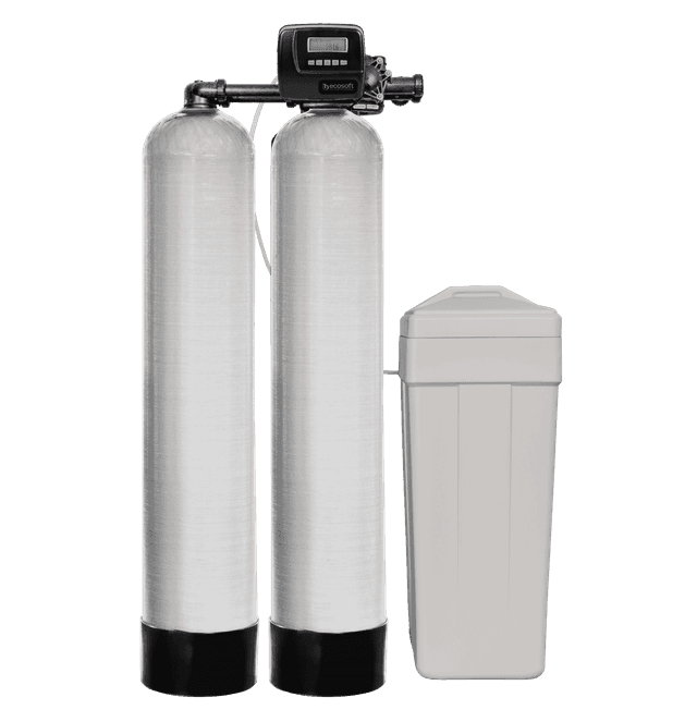 Ecosoft 10x54 twin softener assembly without media with 1" CE valve